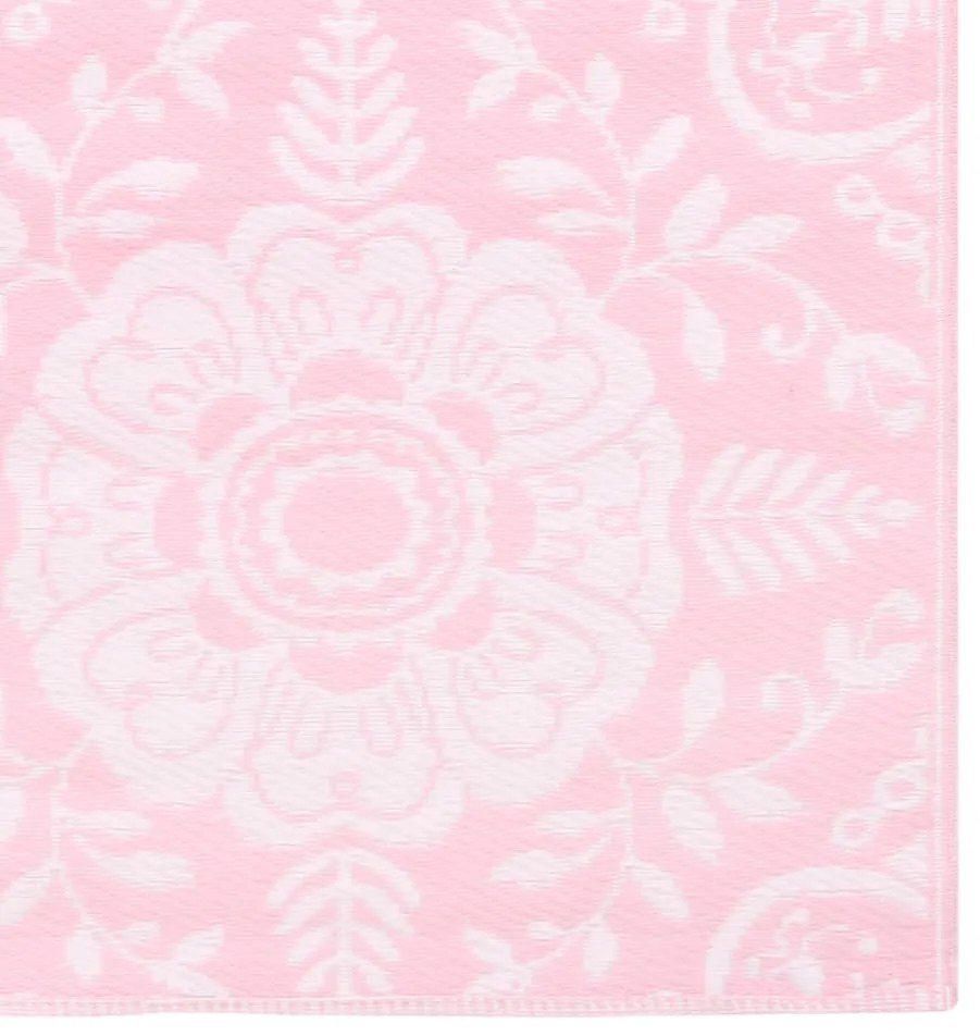 Tapete de exterior 80x150 cm ARAKIL PP cor-de-rosa