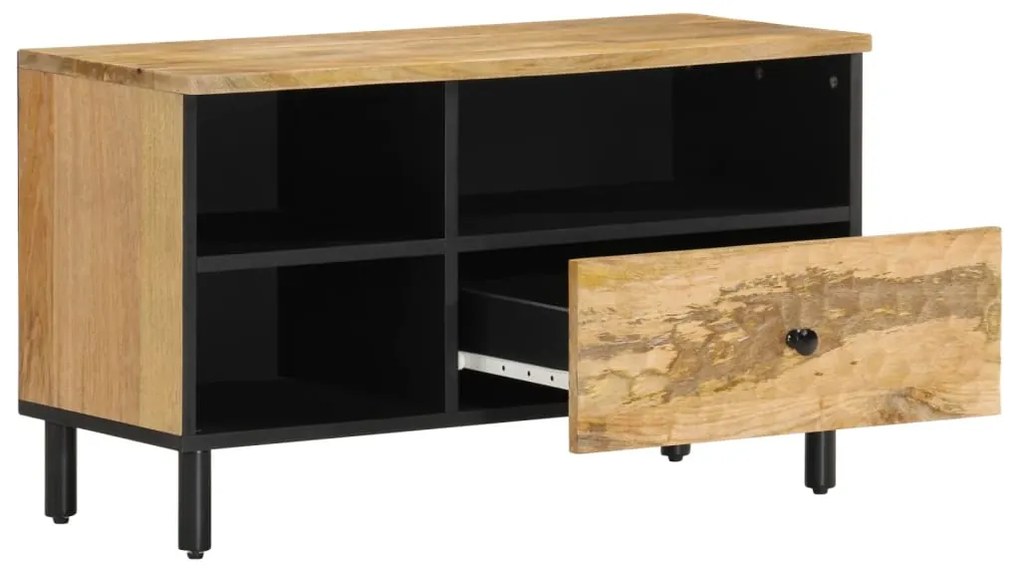 Móvel de TV 80x33x46 cm madeira de mangueira maciça