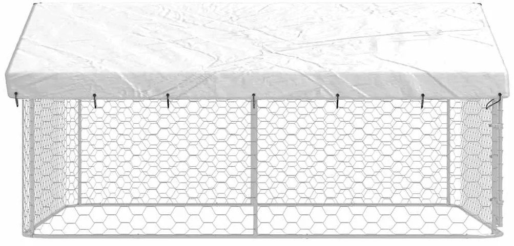 Canil de exterior com telhado 300x300x150 cm