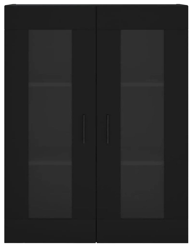 Armário de parede 69,5x34x90 cm preto