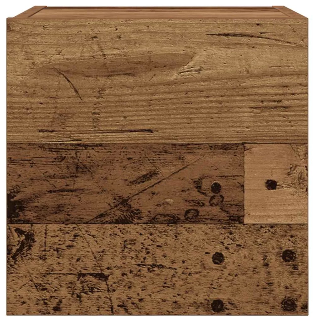 Móvel de TV de parede 2 pcs 30,5x30x30 cm madeira velha