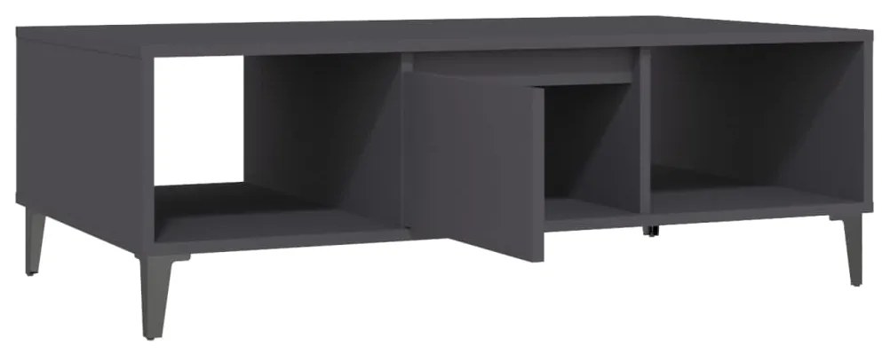 Mesa de centro 103,5x60x35 cm derivados de madeira cinza