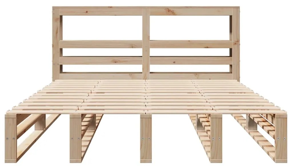 Cama sem colchão 120x190 cm madeira de pinho maciça