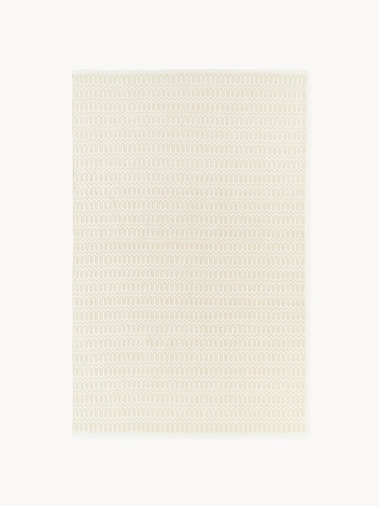 Tapete artesanal para interior e exterior com padrão geométrico Rune