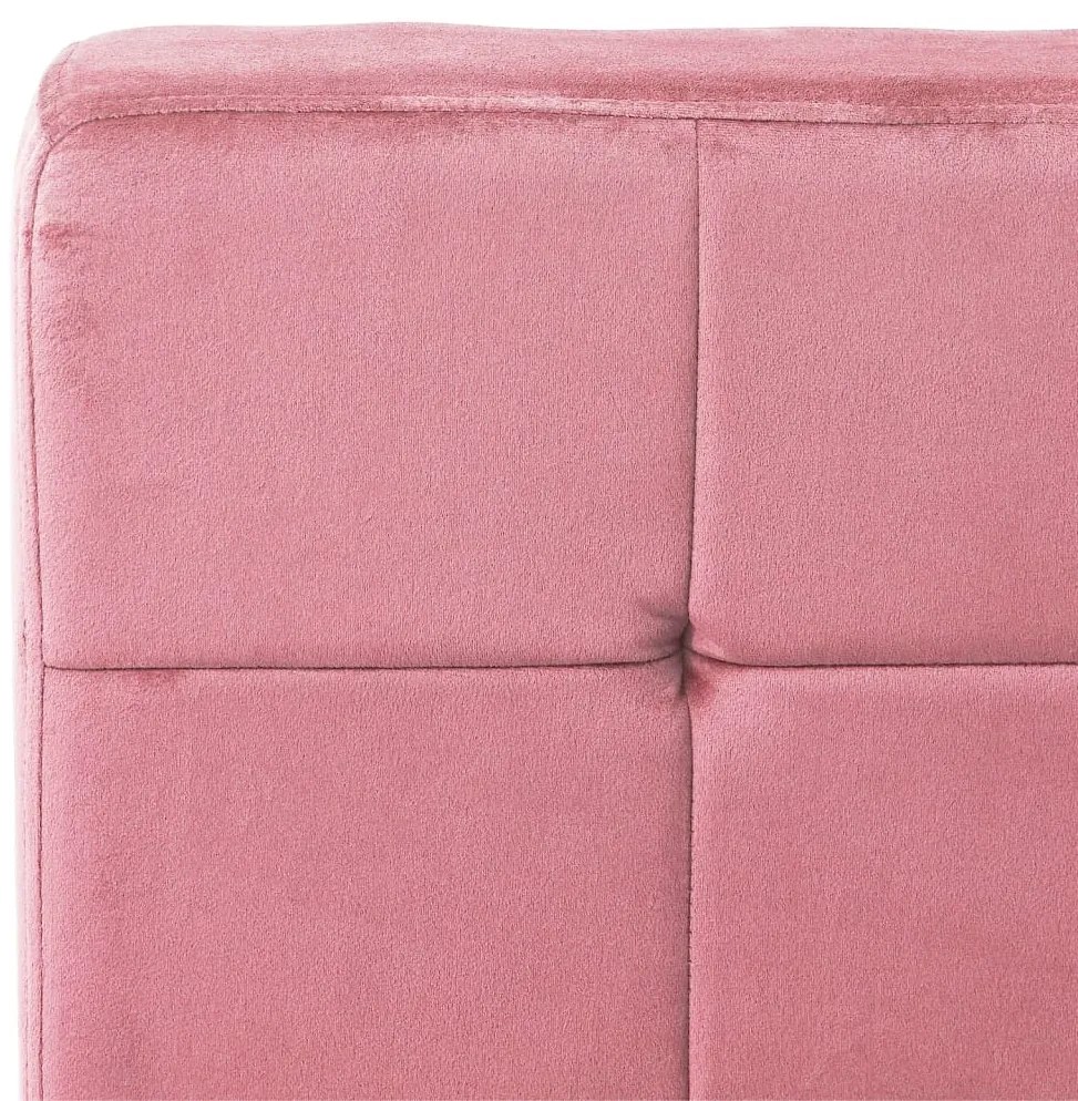Cadeira de descanso 65x79x87 cm veludo rosa