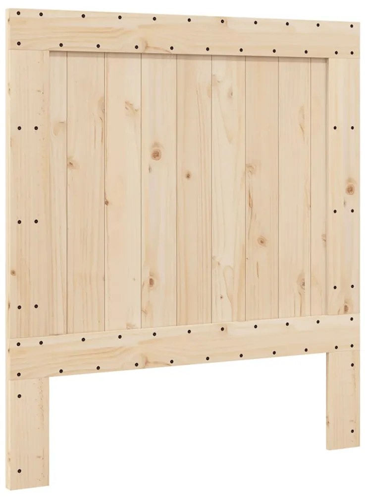 Estrutura de cama com cabeceira 90x200 cm pinho maciço