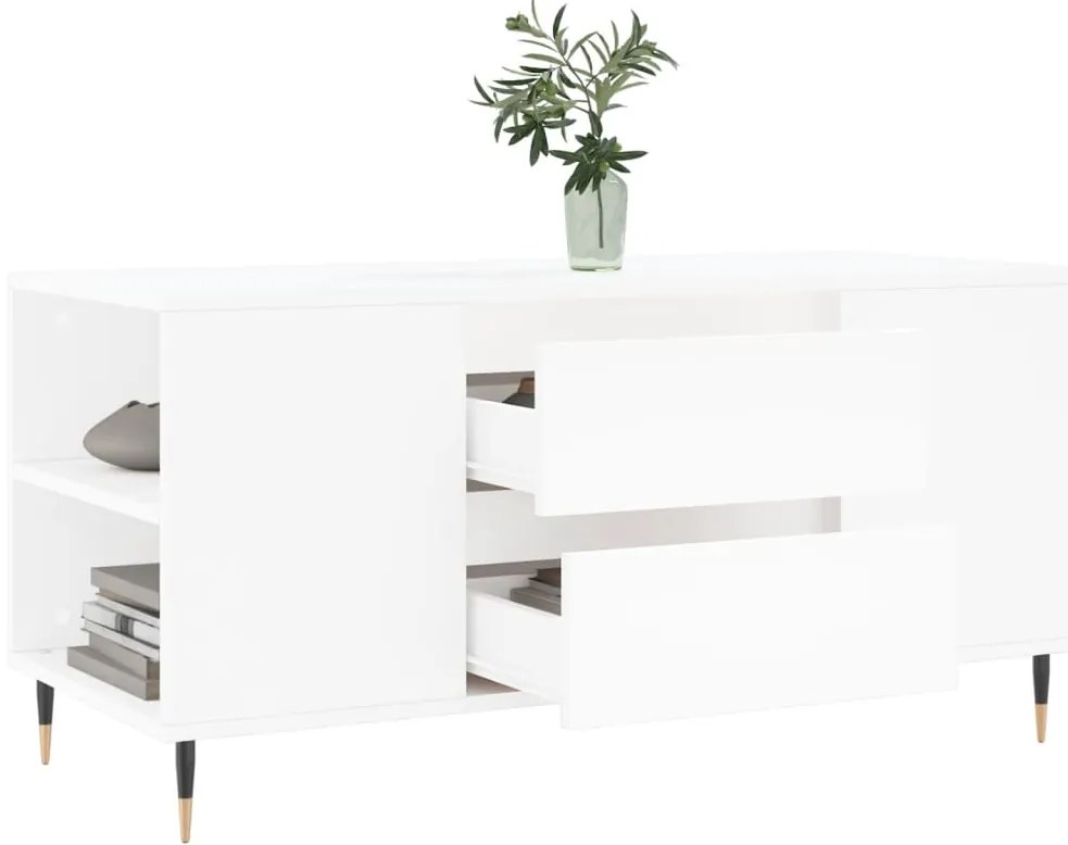 Mesa de centro 102x44,5x50 cm derivados de madeira branco