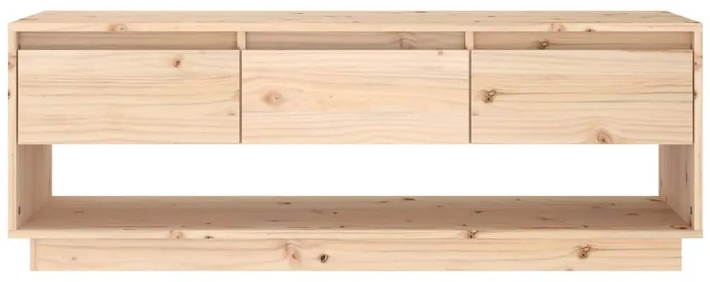 Móvel de TV 110,5x34x40 cm madeira de pinho maciça