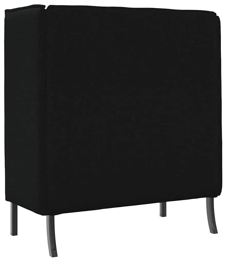 Sofá Alto Preto 109x56x121 cm Tecido