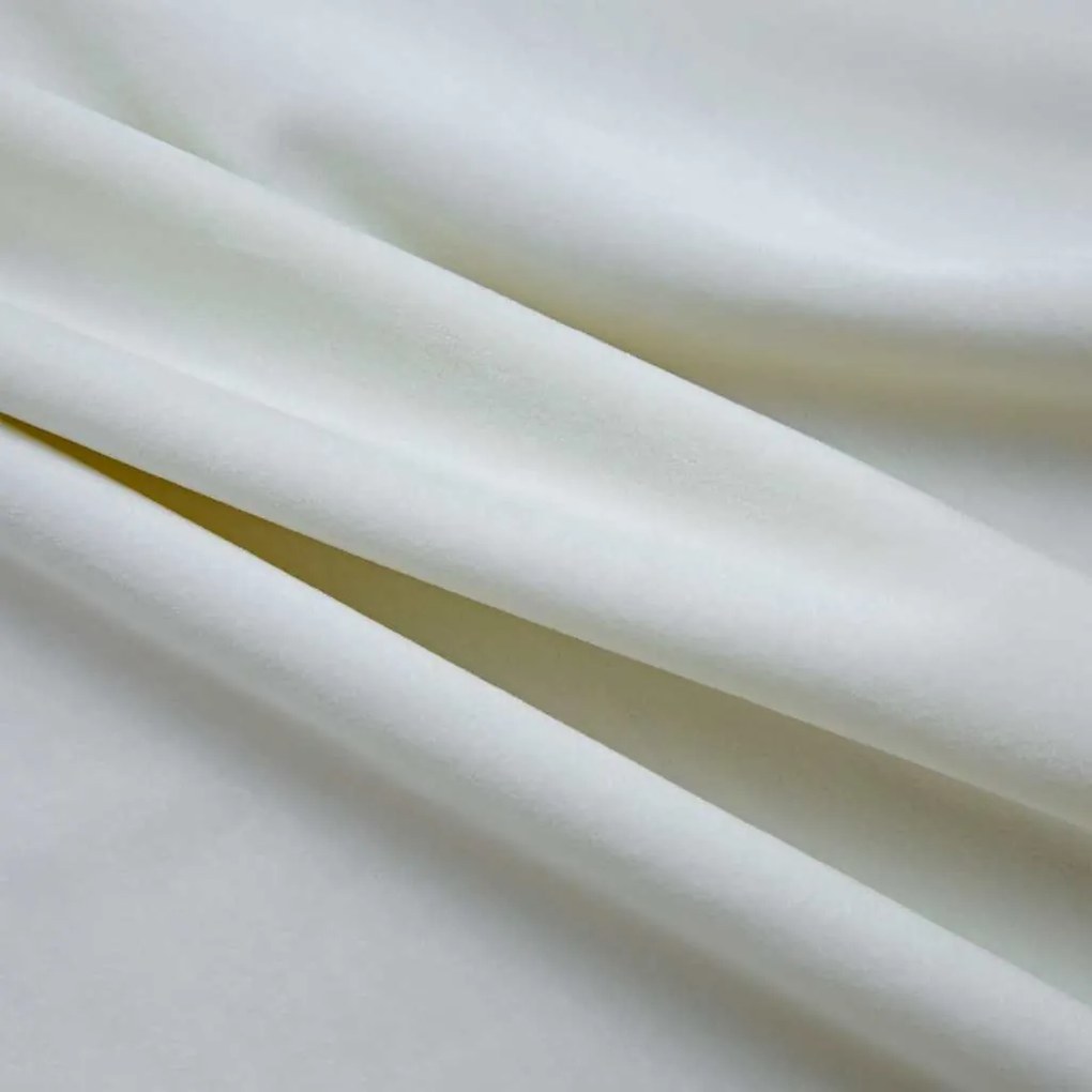 Cortinas blackout com argolas 2 pcs 140x225 cm veludo creme