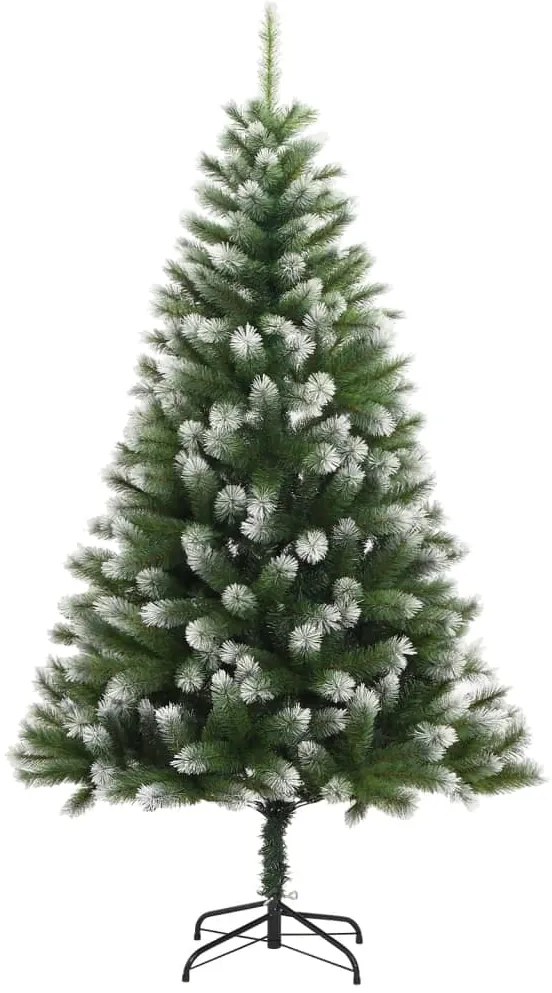 Árvore de Natal artificial articulada c/ flocos de neve 240 cm