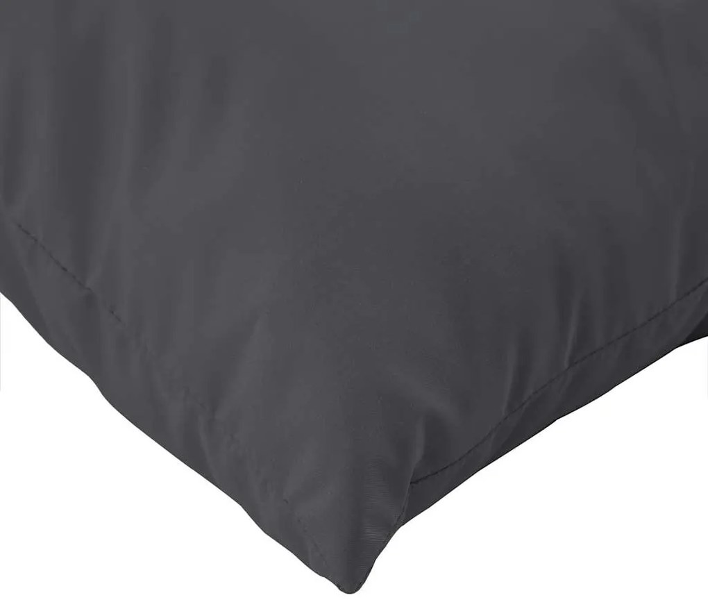 Almofadões de paletes 2 pcs mesclado tecido antracite