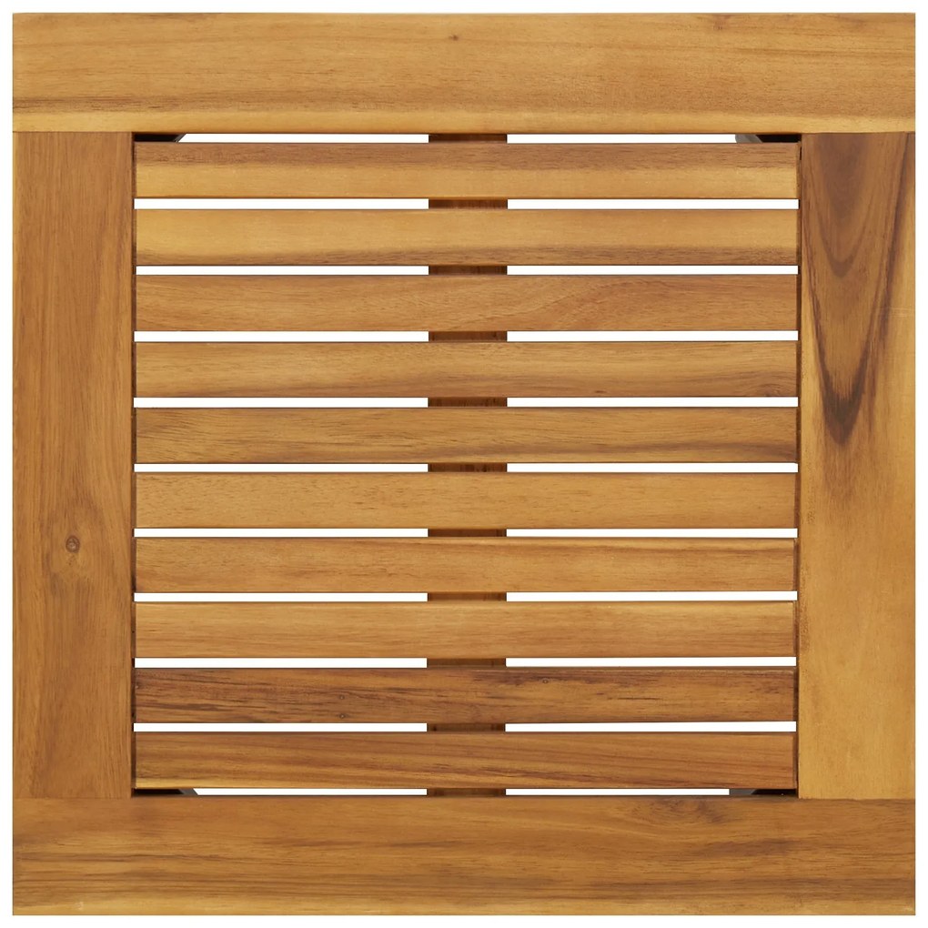 Mesa Lateral de Jardim 45x45x38 cm em Madeira de Acácia Sólida