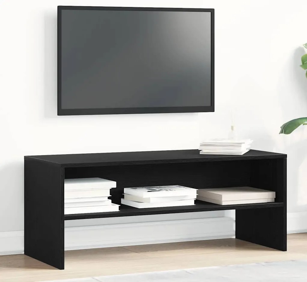 Móvel de TV 100x40x40 cm derivados de madeira carvalho preto