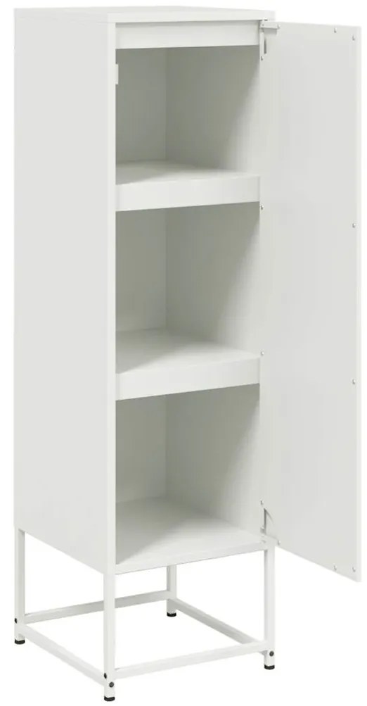 Aparador alto 36x39x123 cm aço branco