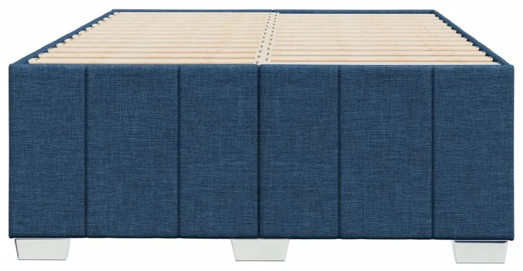 Estrutura de cama sem colchão 120x200 cm tecido azul