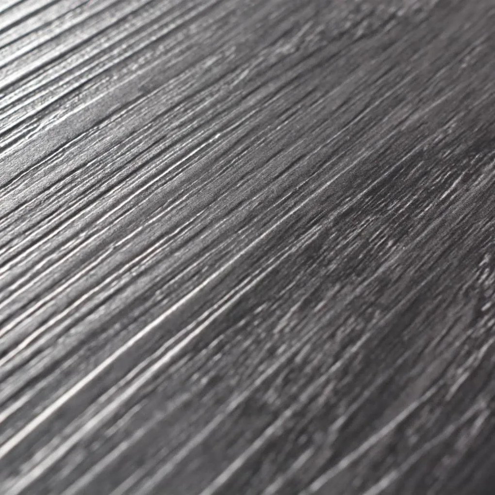 Tábuas soalho PVC não-autoadesivo 5,26 m² 2 mm preto e branco