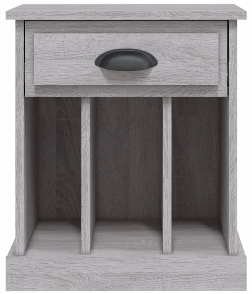 Mesas de cabeceira 2 pcs 43x36x50 cm cinzento sonoma