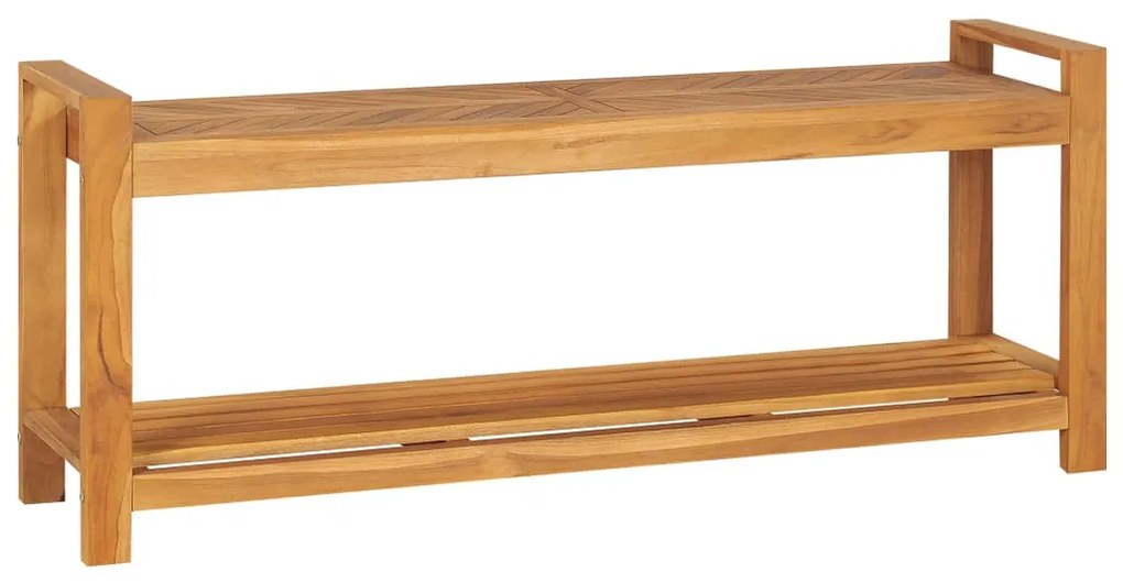 325276 vidaXL Banco 120 cm madeira de teca maciça