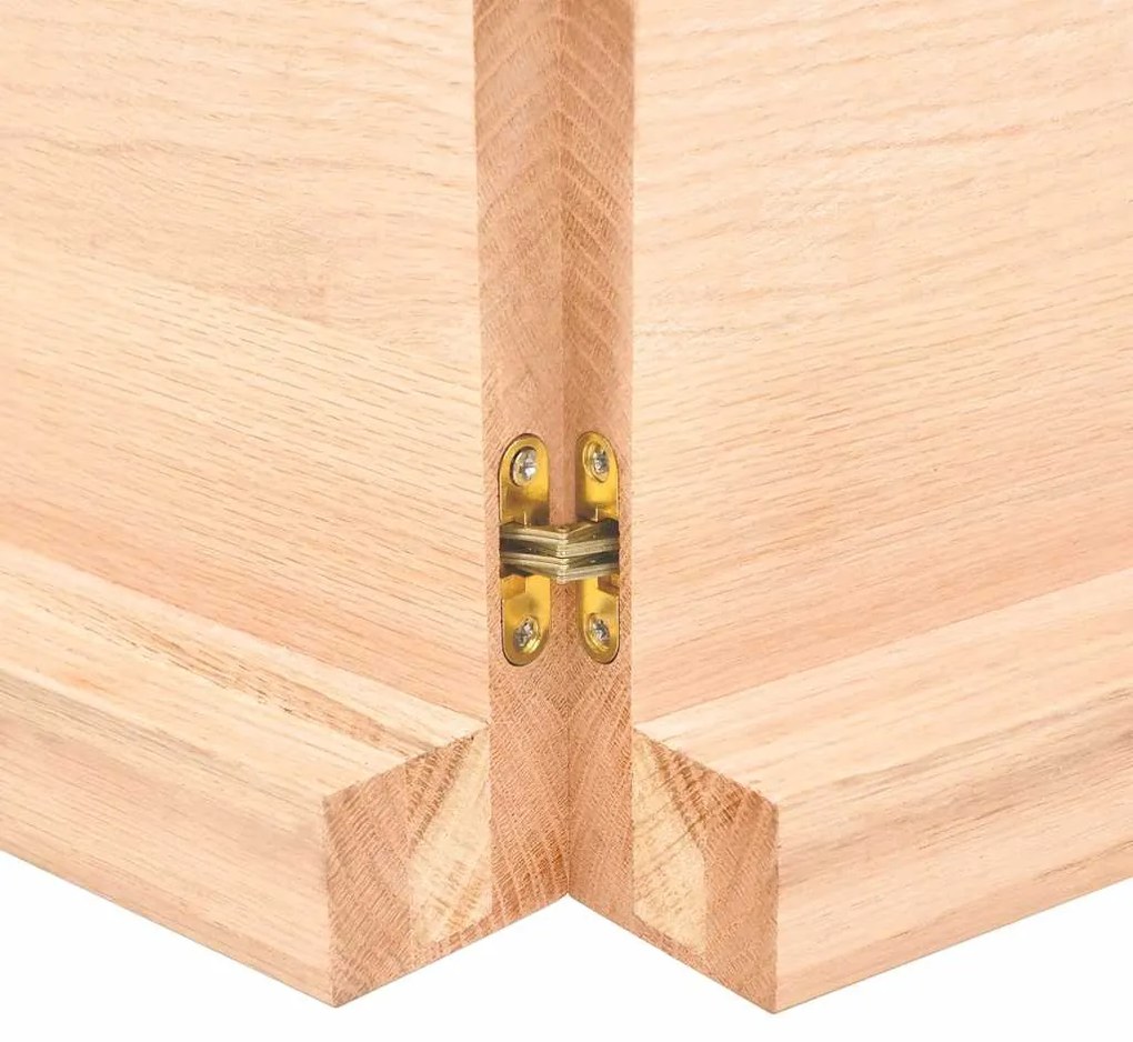 Prateleira de parede 180x60x(2-6)cm carvalho maciço não tratado