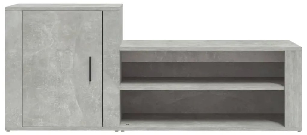 Sapateira 130x35x54 cm derivados de madeira cinzento cimento