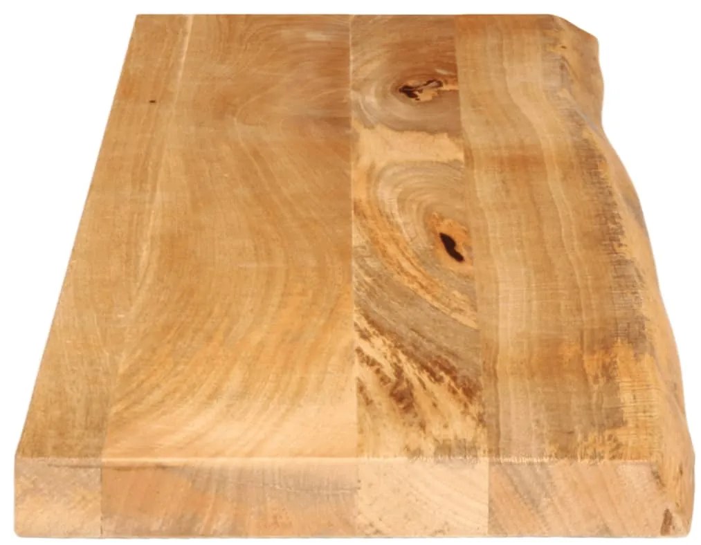 Tampo de mesa c/ borda viva 110x20x3,8 cm mangueira maciça