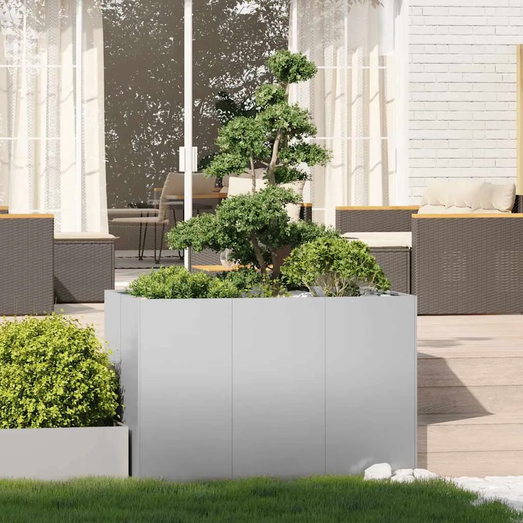 Planter 120x80x80 cm aço galvanizado