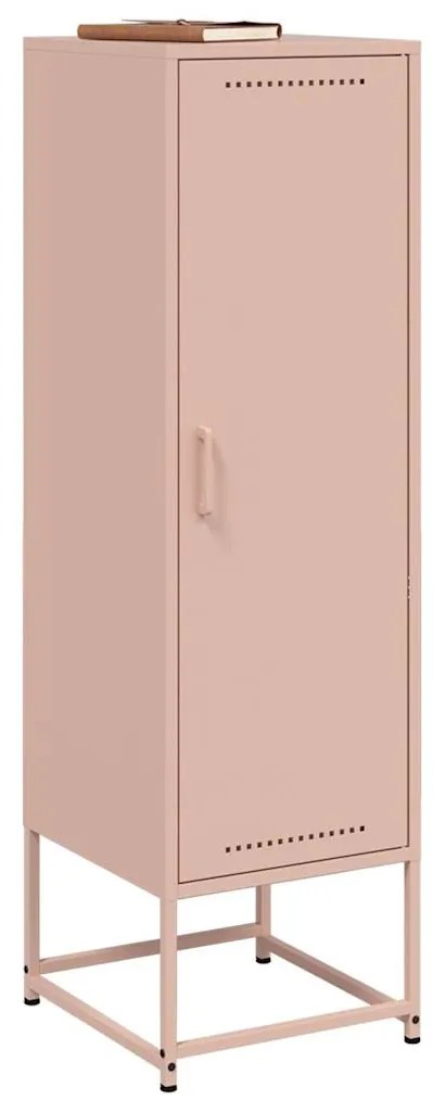 Aparador alto 36x39x123 cm aço rosa