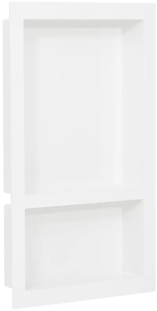 Habitáculo chuveiro c/ 2 compartim. 41x69x9 cm branco brilhante