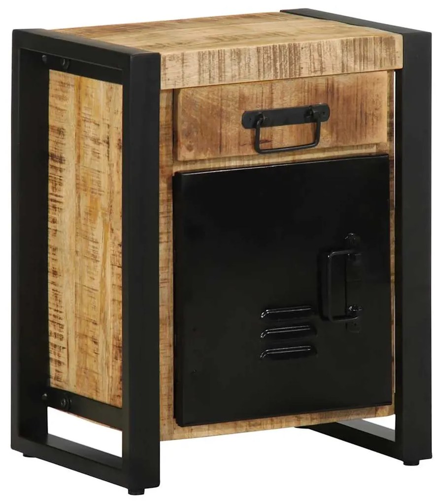 Mesa de cabeceira 40x30x50 cm madeira maciça manga áspera