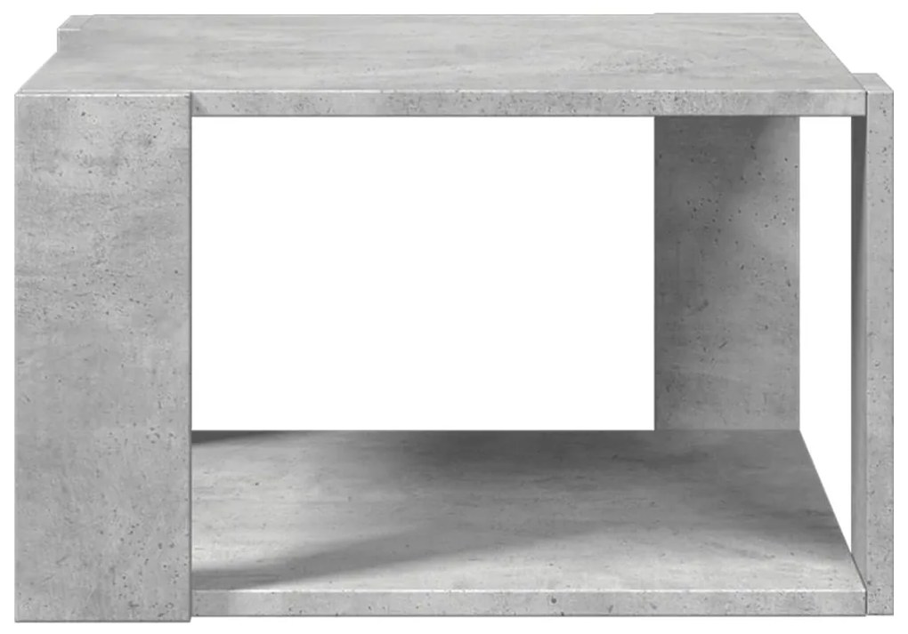 Mesa de centro 51,5x51,5x30 cm derivados madeira cinza-cimento