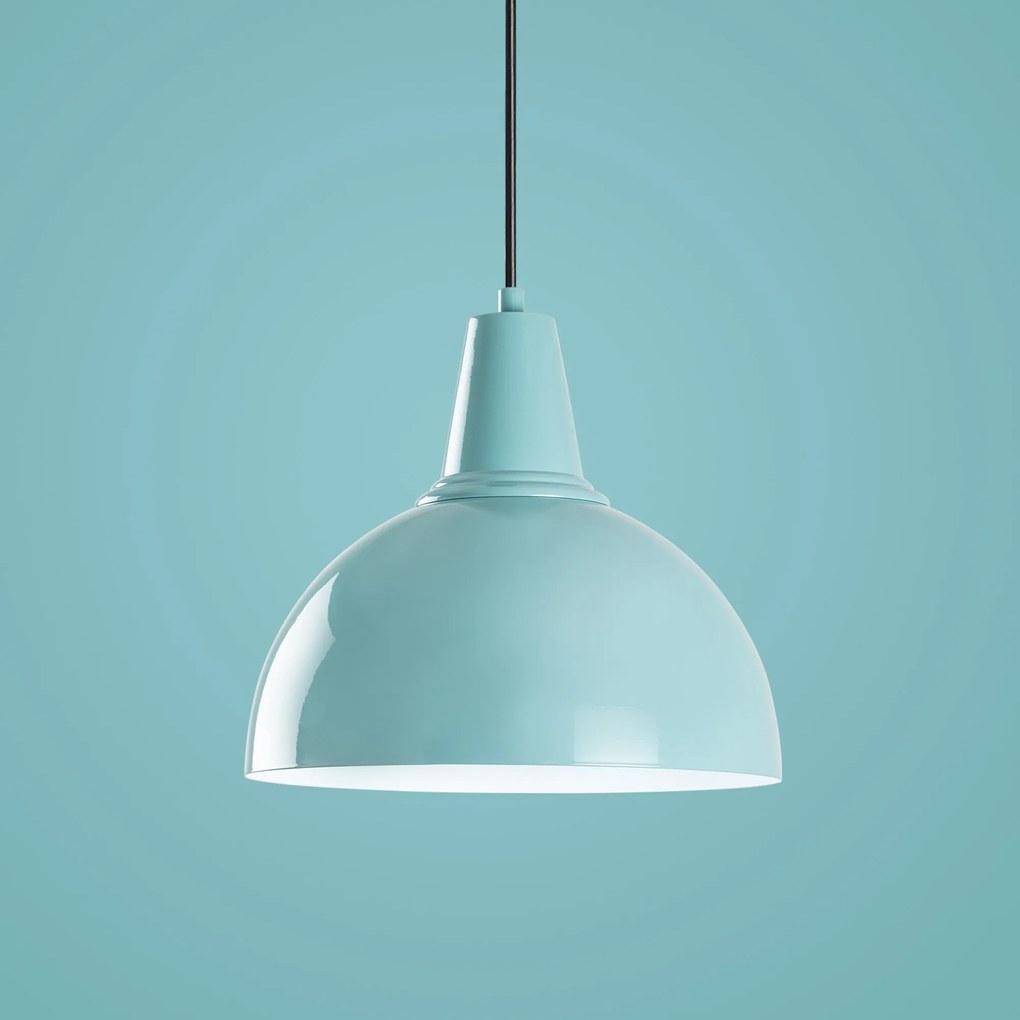Candeeiro Suspenso Kure – Turquesa – Ø30 h:25 cm