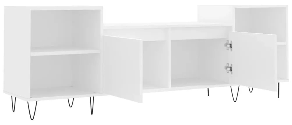 Móvel de TV 160x35x55 cm derivados de madeira branco