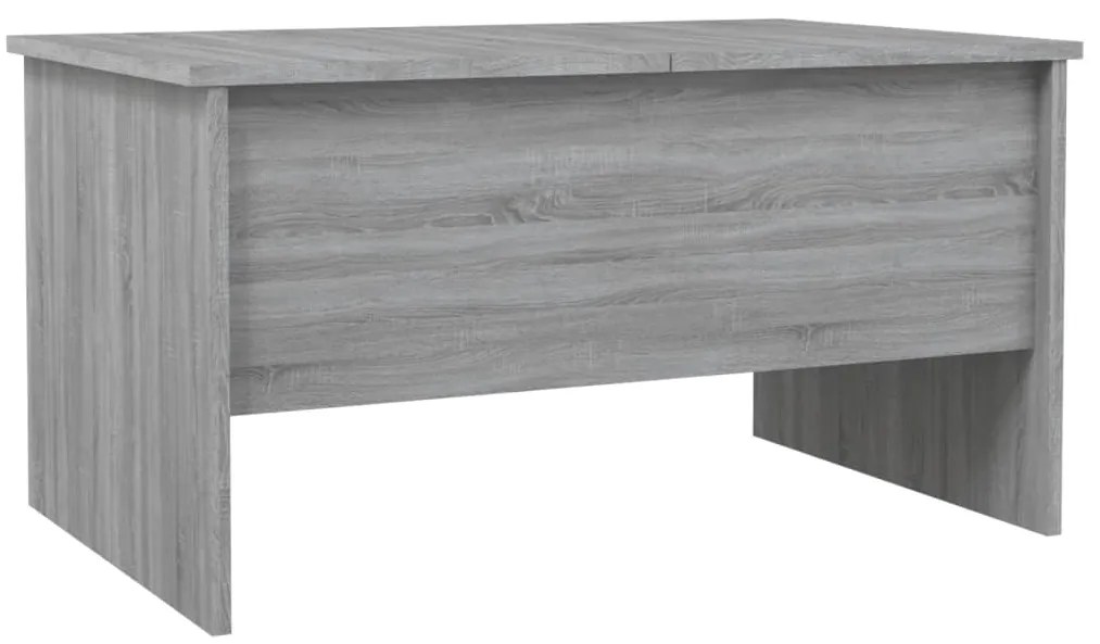 Mesa de centro80x50x42,5cm derivados de madeira cinzento sonoma
