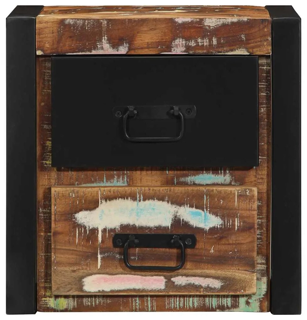Mesas de cabeceira, 2 pcs, 40x35x40cm madeira maciça recuperada