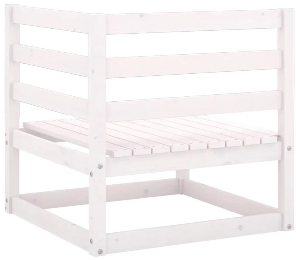 8 pcs conjunto lounge de jardim c/ almofadões pinho maciço