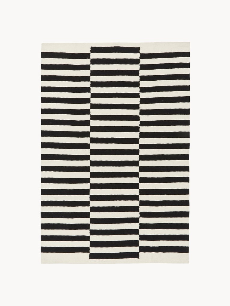 Tapete em kilim artesanal com riscas Donna