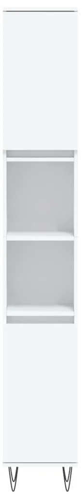 3 pcs conjunto móveis casa de banho derivados de madeira branco