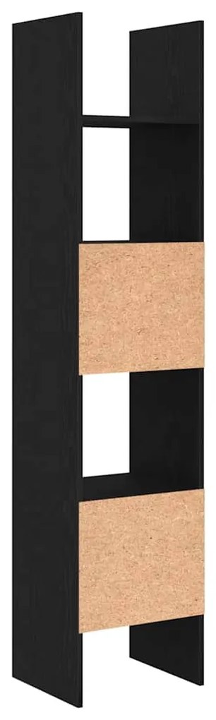 Gabinete de Livros Carvalho preto 40 x 35 x 180 cm
