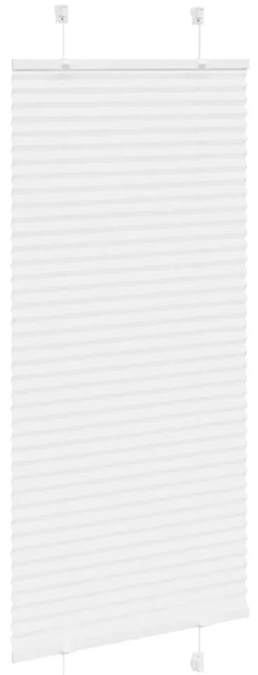 Branco Plissada Cega 60x150 cm Largura Tecido 59,4 cm Poliéster