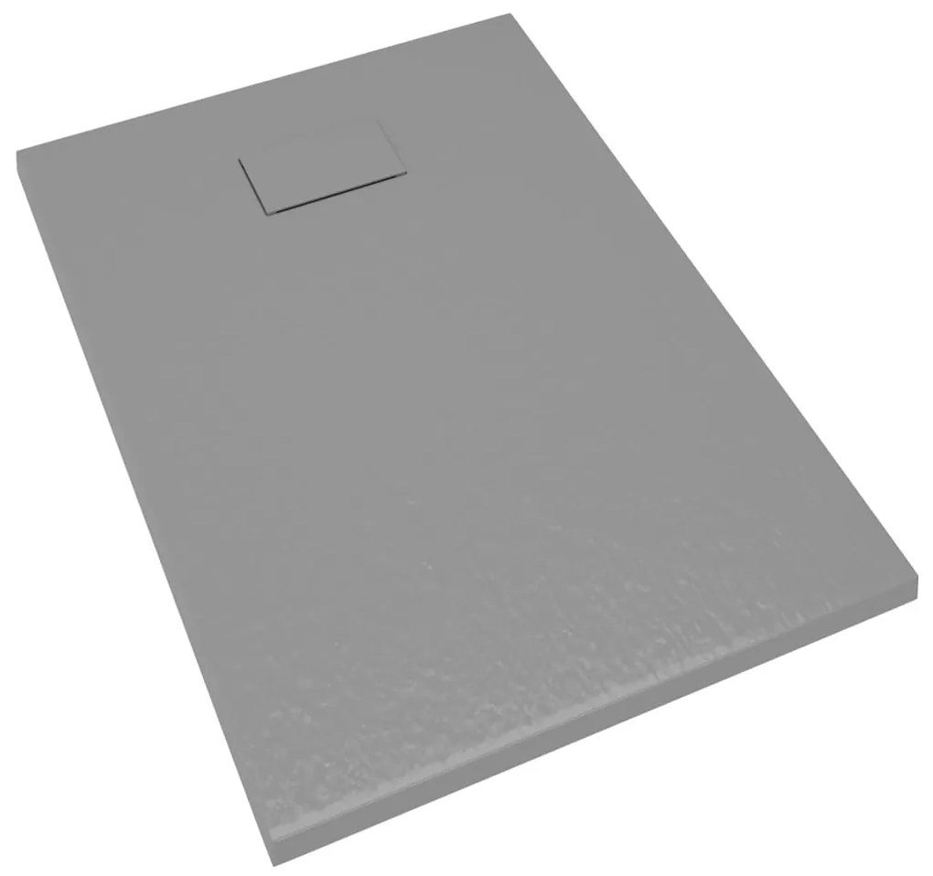 Base de chuveiro SMC 100x70 cm cinzento