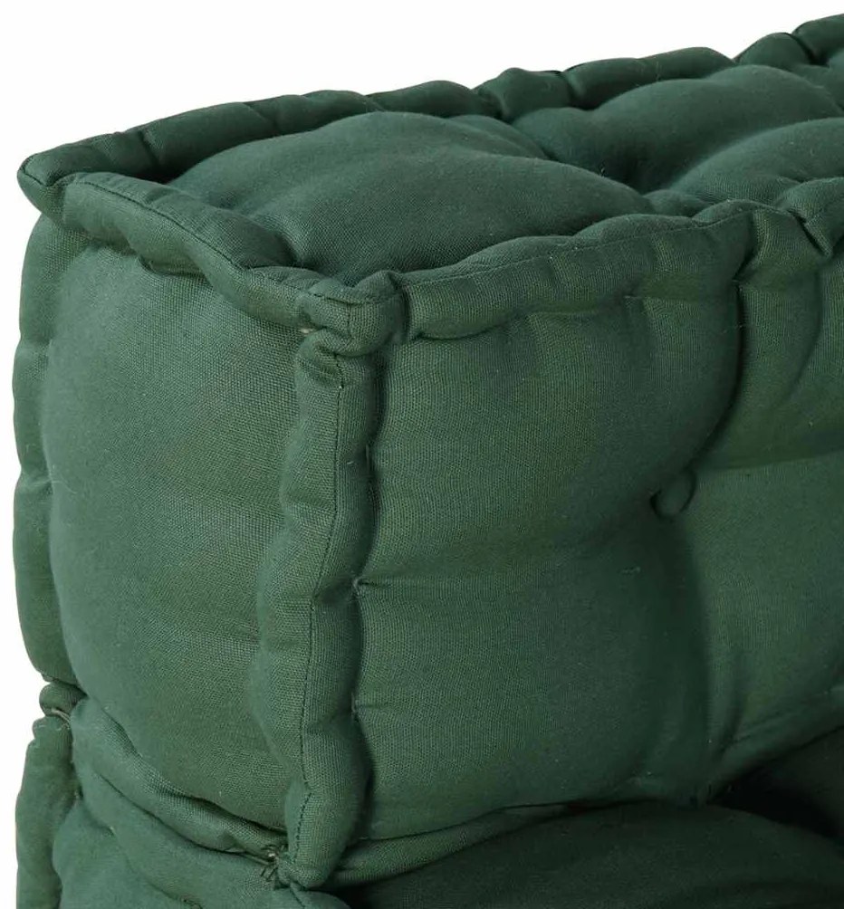 Pufe modular 70x70x54 cm tecido verde