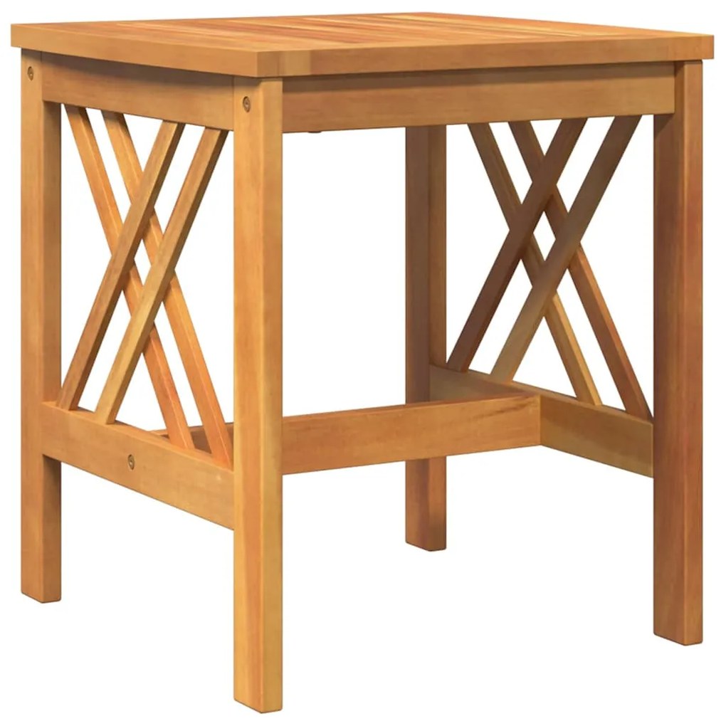 Mesa Lateral para Jardim vidaXL Castanha 45x45x50 cm Madeira de Acácia