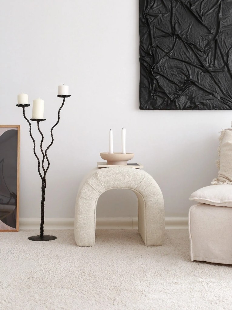 Pouffe Nu – Cream – 51x45x46 cm