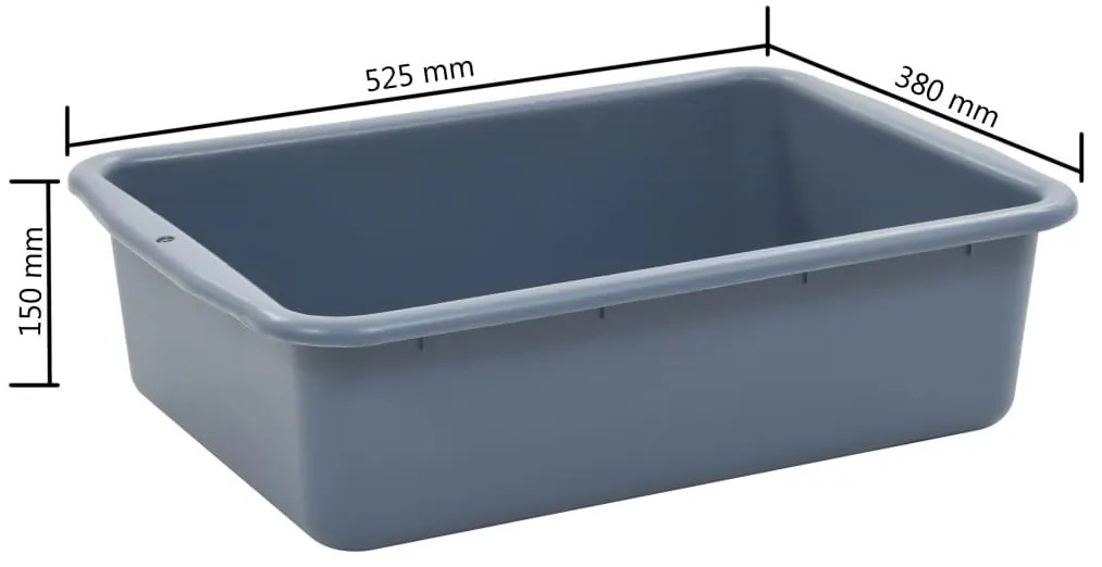Carrinho de cozinha com recipientes de plástico 82x43,5x93 cm