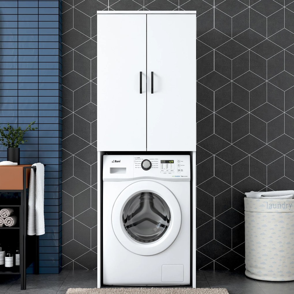 Armário para Máquina de Lavar KD110 – Branco – 65x181,8x62,5 cm
