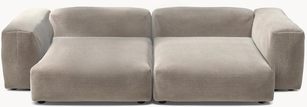 Sofá modular em bombazina Vetsak (3 lugares)