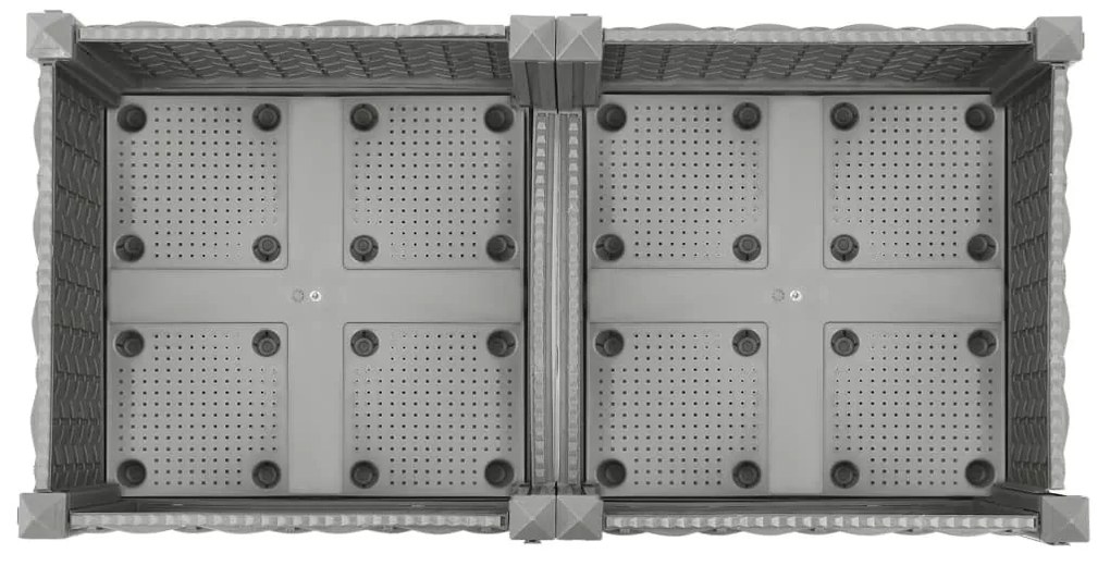Canteiro elevado 80x40x23 cm polipropileno