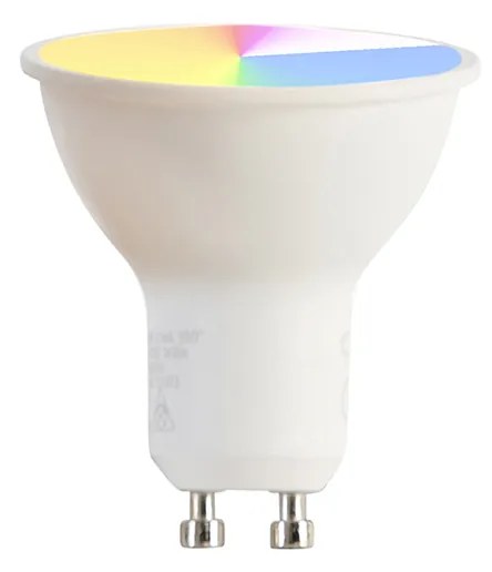 LED Sistema de iluminação de trilho inteligente monofásico com 10 focos brancos, incluindo Wifi GU10 - Iconic Jeana Moderno