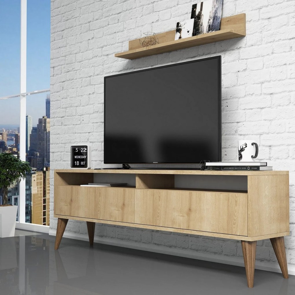 Móvel para TV Best – Carvalho – 150x50x30 cm